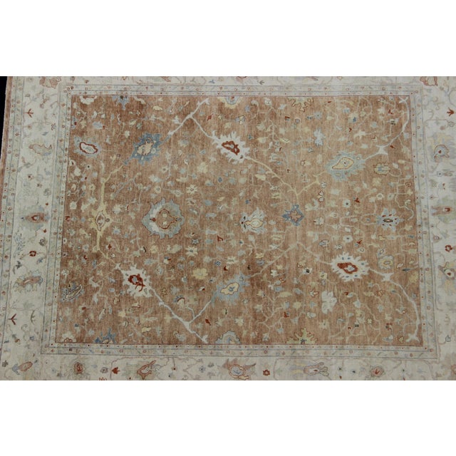 Large Oushak Rug by Keivan Woven Arts 11'11 X 14'10 For Sale In Atlanta - Image 6 of 11