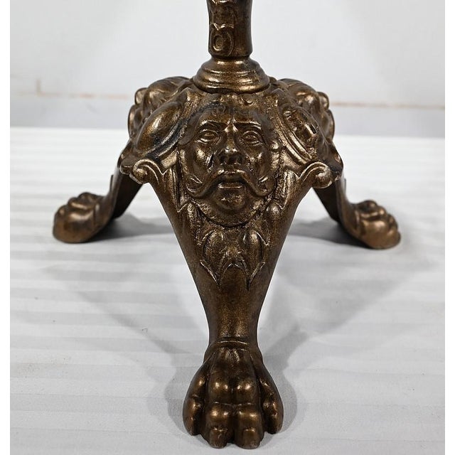 Lithographed and Cast Iron Terrestrial Globe For Sale - Image 10 of 18