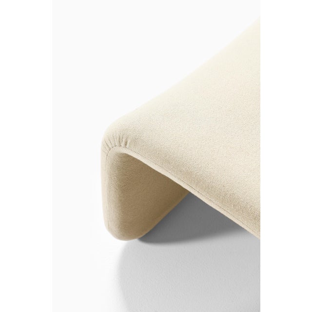 Set of Etcetera Lounge Chair in Steel and Wool with Ottoman by Jan Ekselius, 1960s For Sale - Image 4 of 8