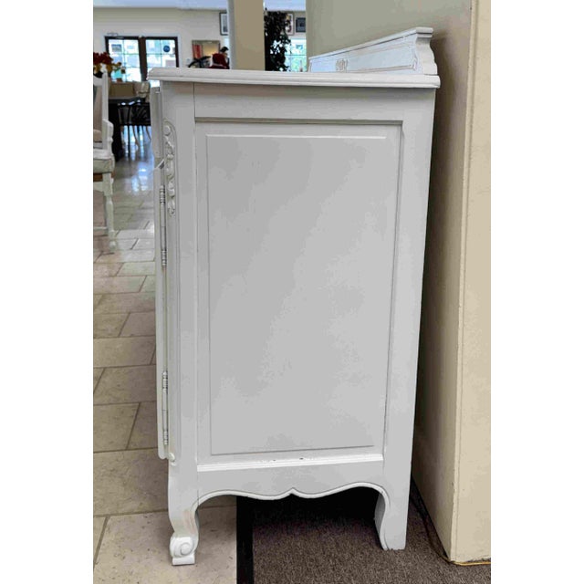 Vintage Painted French Country Sideboard Buffet Cabinet For Sale - Image 12 of 16