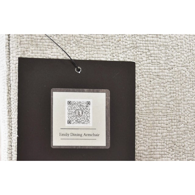 Le Jeune Upholstery "Emily Dining Chair" Showroom Model For Sale In Miami - Image 6 of 11