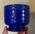 Antique 19th Century American Stiegel Flint Glass Cobalt Bowl With Quilted Diamond Honeycomb Molded Design For Sale - Image 4 of 12