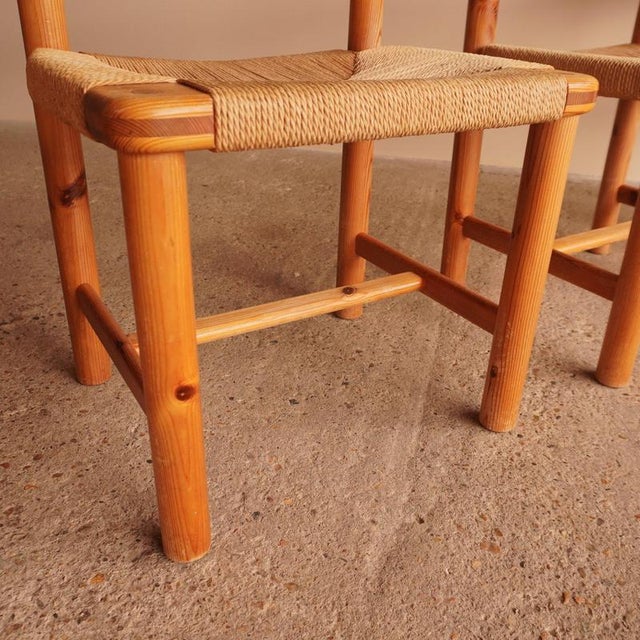 Brown Rush Dining Chairs by Rainer Daumiller, Set of 4 For Sale - Image 8 of 18