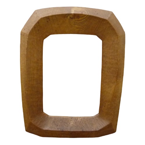 Anthroposophical Oak Wood Picture Frame, 1940s For Sale