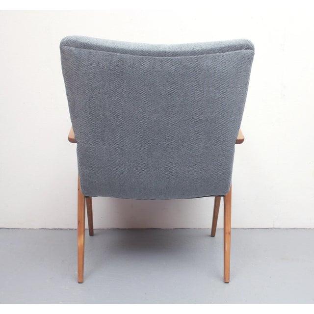 Mid-Century Modern Vintage Chair in Cherry, 1955 For Sale - Image 3 of 9