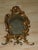 Antique Nb&iw Gold Gilt Rococo Brass Table Mirror Free Standing Vanity Mirror For Sale - Image 10 of 15