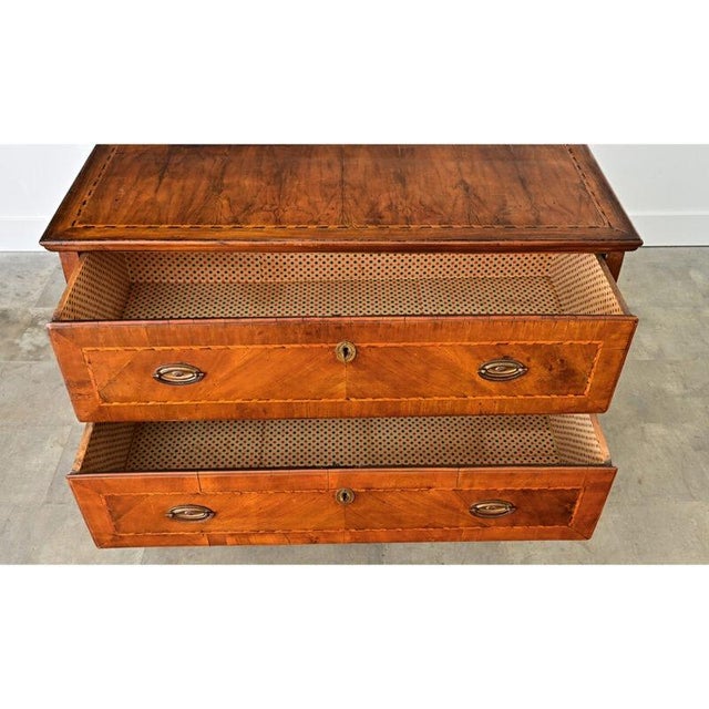 Italian 19th Century Two-drawer Inlay Commode For Sale - Image 10 of 13
