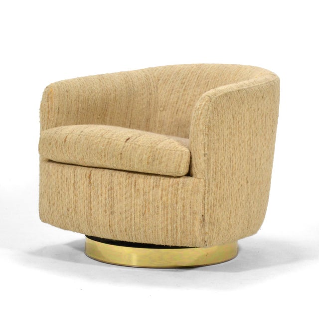 Thayer Coggin Milo Baughman Barrel Back Lounge Chair by Thayer Coggin For Sale - Image 4 of 9