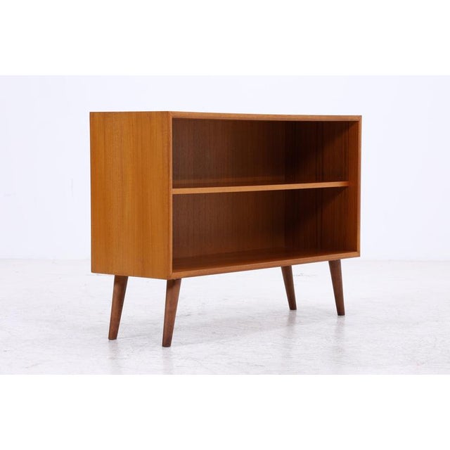 Mid-Century Teak Bookcase with 2 Shelves For Sale - Image 9 of 11
