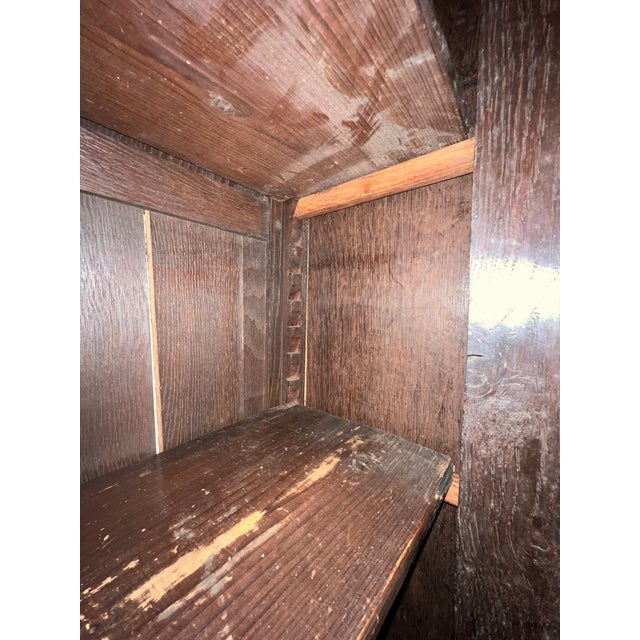 19th Century French Henri II Style Renaissance Revival Carved Oak Hunt Cabinet For Sale - Image 10 of 15