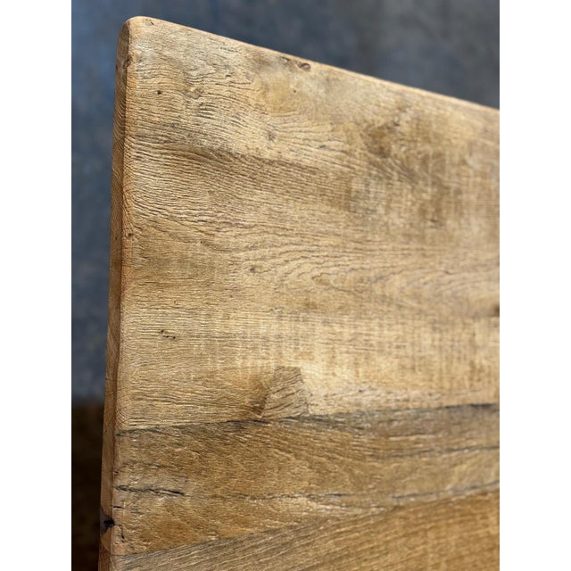 Bleached Oak Farmhouse Dining Table, 1925 For Sale - Image 16 of 18