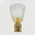 Metal Art Deco Style Brass and Pulegoso Murano Glass Sconces by Barovier & Toso, 1990, Set of 2 For Sale - Image 7 of 8