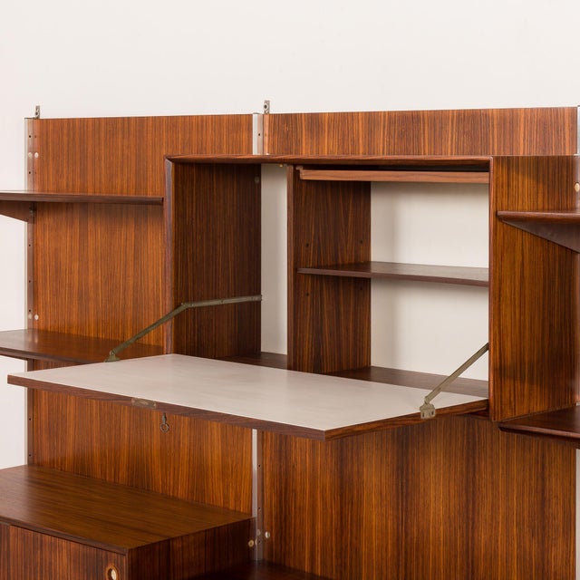 Mid-Century Modern Italian Wall Unit by George Coslin for 3V Arredamenti, 1960s For Sale - Image 11 of 18