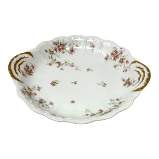 Early 20th Century Haviland Limoges France Floral Porcelain Platter For Sale