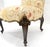Set 4 Floral Gold & Red Upholstery Fine Carved Legs Slipper Lounge Chairs MINT!