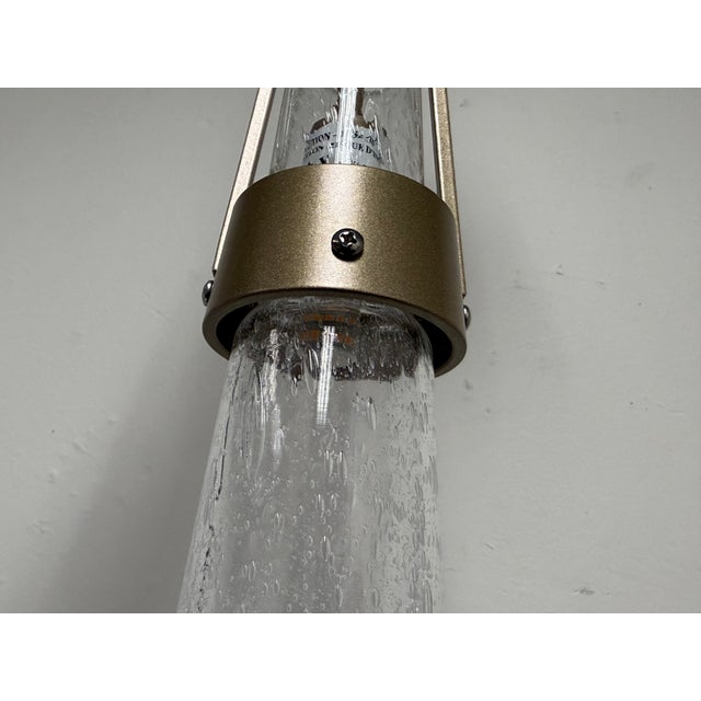 Bronze Hubbardton Forge Link Blown Glass Low Voltage Sconces, Pair For Sale - Image 8 of 13