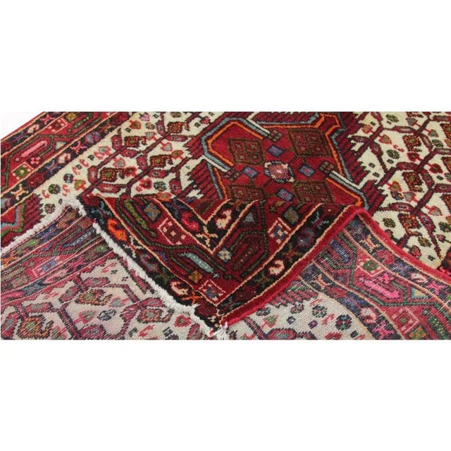 1990s Persian Hamedan Area Rug 3’4″ X 5’1″ For Sale - Image 4 of 11
