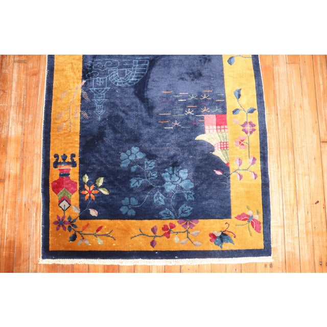 Zabihi Collection Chinese Art Deco Small Rug - 3' x 5' For Sale - Image 4 of 7