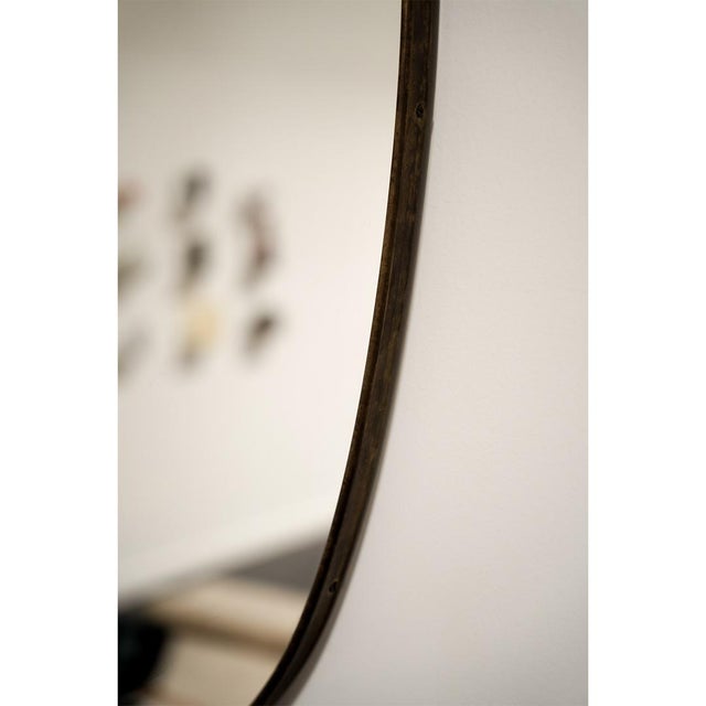 Mid 20th Century Italian Shield Shaped Mirror, Medium For Sale - Image 4 of 5