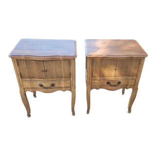 1970s Davis Cabinet Company French Country Nightstands - a Pair For Sale