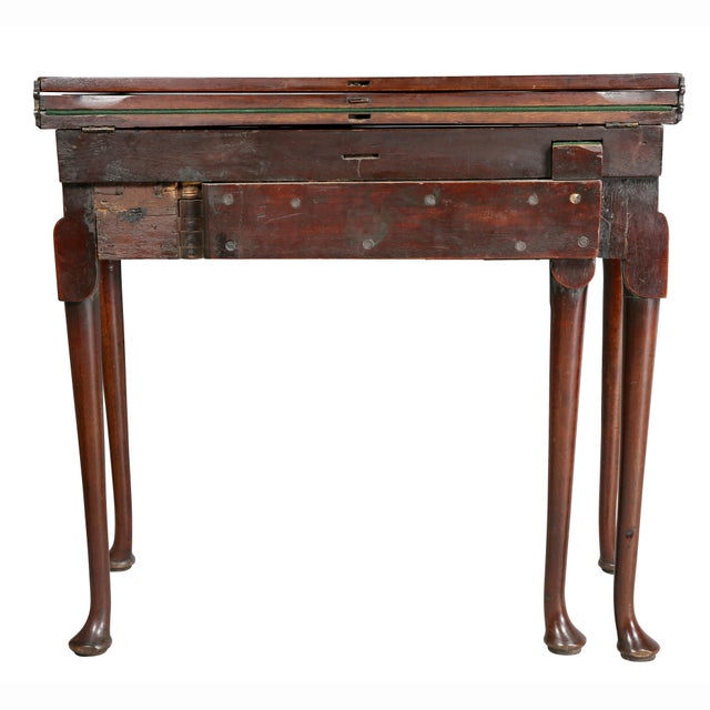 George II Mahogany Triple Top Games Table For Sale - Image 11 of 12