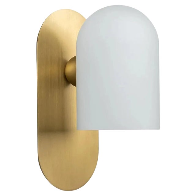 Odyssey SM Brass Wall Sconce by Schwung For Sale