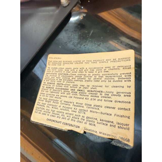 Black 1970s Vintage Chromcraft Dining Set of 7 For Sale - Image 8 of 10