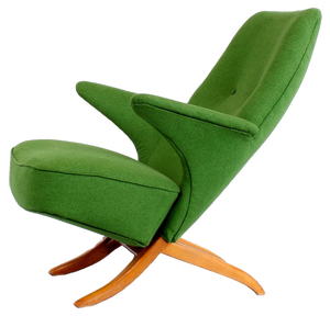 Green Pinguin Easy Chair by Theo Ruth for Artifort , 1950s