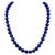 Vintage Lapis Lazuli Single Strand Necklace with 14 Karat Yellow Gold Lobster For Sale - Image 15 of 18