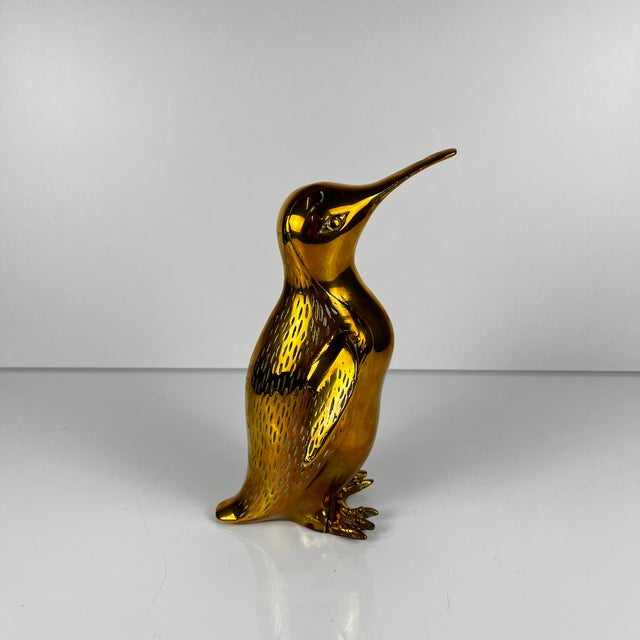 Mid-Century Modern Hollywood Regency Brass Penguin Sculpture, 1970s For Sale - Image 4 of 14