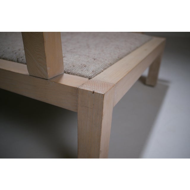 Vintage Georges V Cerused Oak Lounge Chair by Christian Liaigre, 1980s For Sale - Image 18 of 18