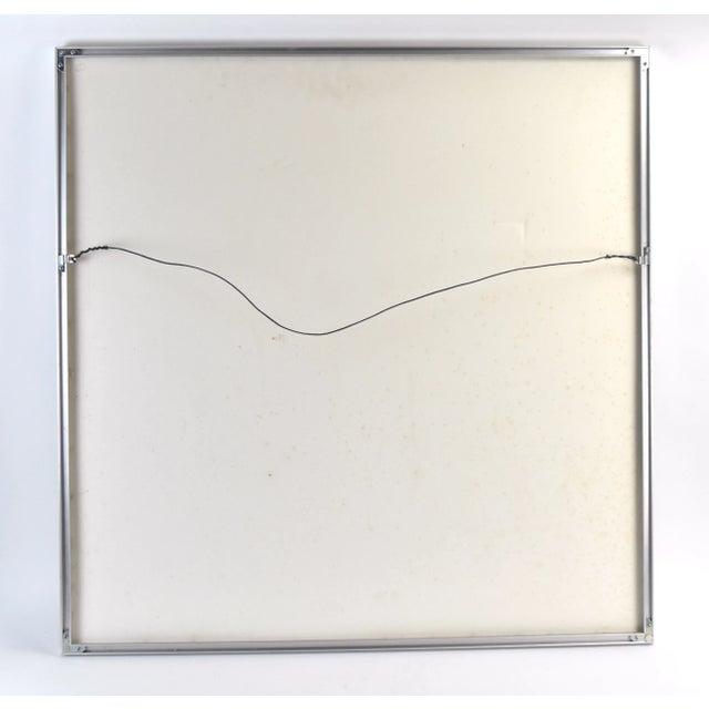 1980s Vintage Modern Abstract Screenprint Primary Colors Titled “Square One” For Sale - Image 10 of 11