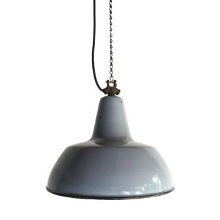 Vintage Industrial Pendant Lamp from S.E.M. Reluma, Belgium, 1930s For Sale