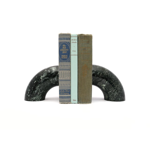 Green Marble Arch Bookends, by Bijan This listing is for a beautiful set of marble bookends in an arch design. Place these...
