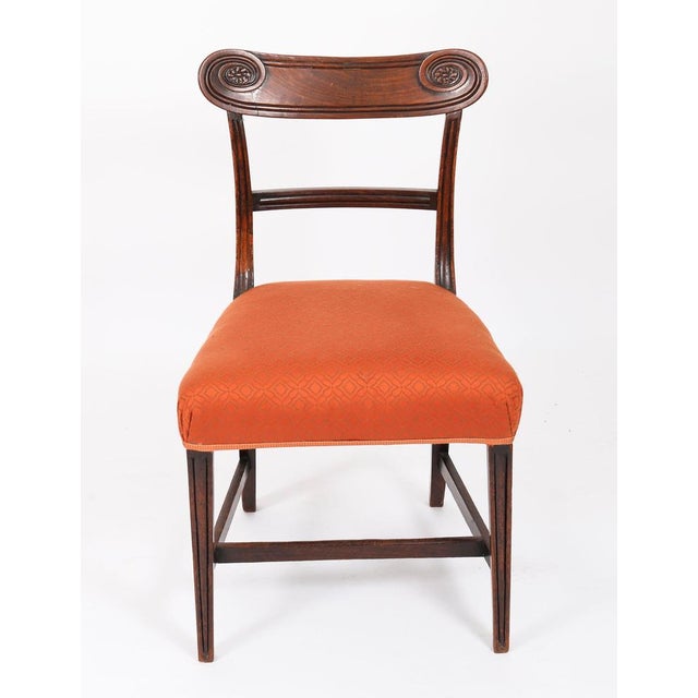 Hollywood Regency Antique English Regency Mahogany Dining Chairs, 1820, Set of 4 For Sale - Image 3 of 14