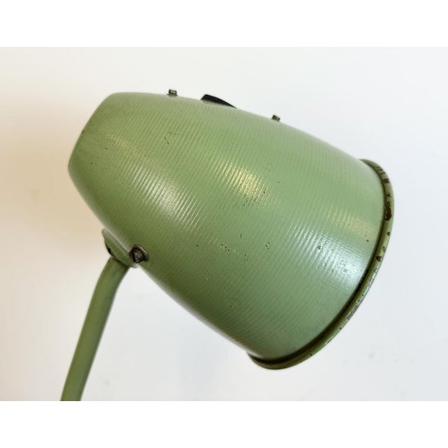 Industrial Green Workshop Table Lamp, 1960s For Sale - Image 10 of 18