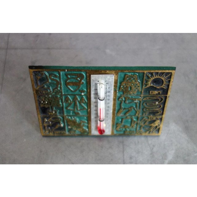 Thermometer with Tribe Symbols from Dayagi, Israel, 1950s-1960s For Sale - Image 6 of 9