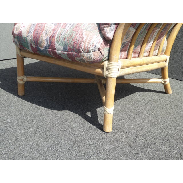 Vintage McGuire Bamboo Rattan Accent Lounge Chairs W ...