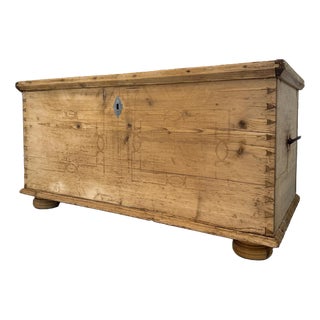 Farmhouse Chest in Wood, 1850s For Sale