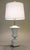 Xlarge Paul Hanson Neoclassical Modern Hollywood Regency Bisque Ceramic Marble Brass Table Lamp 1960's Italy For Sale In Los Angeles - Image 6 of 13