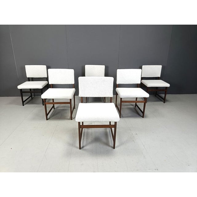 Mid-Century Scandinavian Teak Dining Chairs, 1960s, Set of 6 For Sale - Image 4 of 12