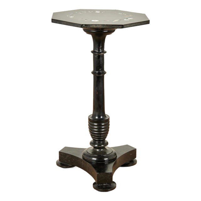 Antique Italian Inlaid Pietra Dura Stone Table or Stand For Sale