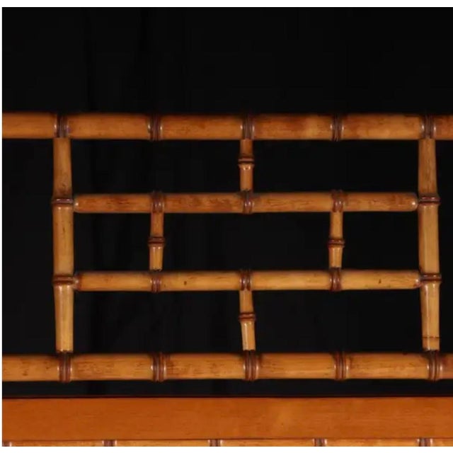 Aesthetic Victorian faux bamboo mirrored Birds-Eye Maple chest, circa 1880. Attributed to R.J. Horner and Company. Chest...