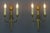 French Art Deco Brass Twin-Arm Sconces, 1930, Set of 2 For Sale - Image 3 of 18