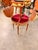 Red Vintage Two-Tier Mahogany Dessert Trolley on Casters For Sale - Image 8 of 10