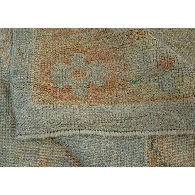 Textile Turkish Oushak Rug 3'11" x 10' #18056 For Sale - Image 7 of 8