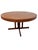 Mid-Century Danish Modern Round / Oval Teak Dining Table For Sale - Image 4 of 12