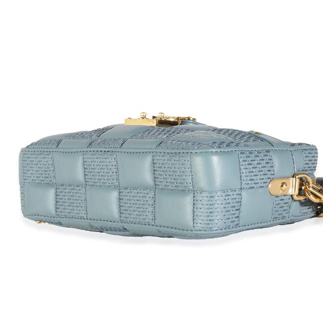 2020s Glacier Quilted Damier Lambskin Troca PM For Sale - Image 5 of 7
