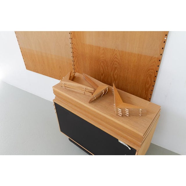 Danish Modern Two-Bay Modular Oak Wall Unit by Poul Cadovius for Cado, 1960s For Sale - Image 17 of 18