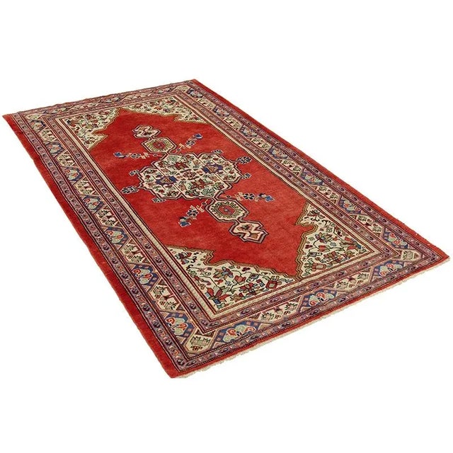 Textile 1960s Persian Tabriz Area Rug 4’1″ X 7’0″ For Sale - Image 7 of 12